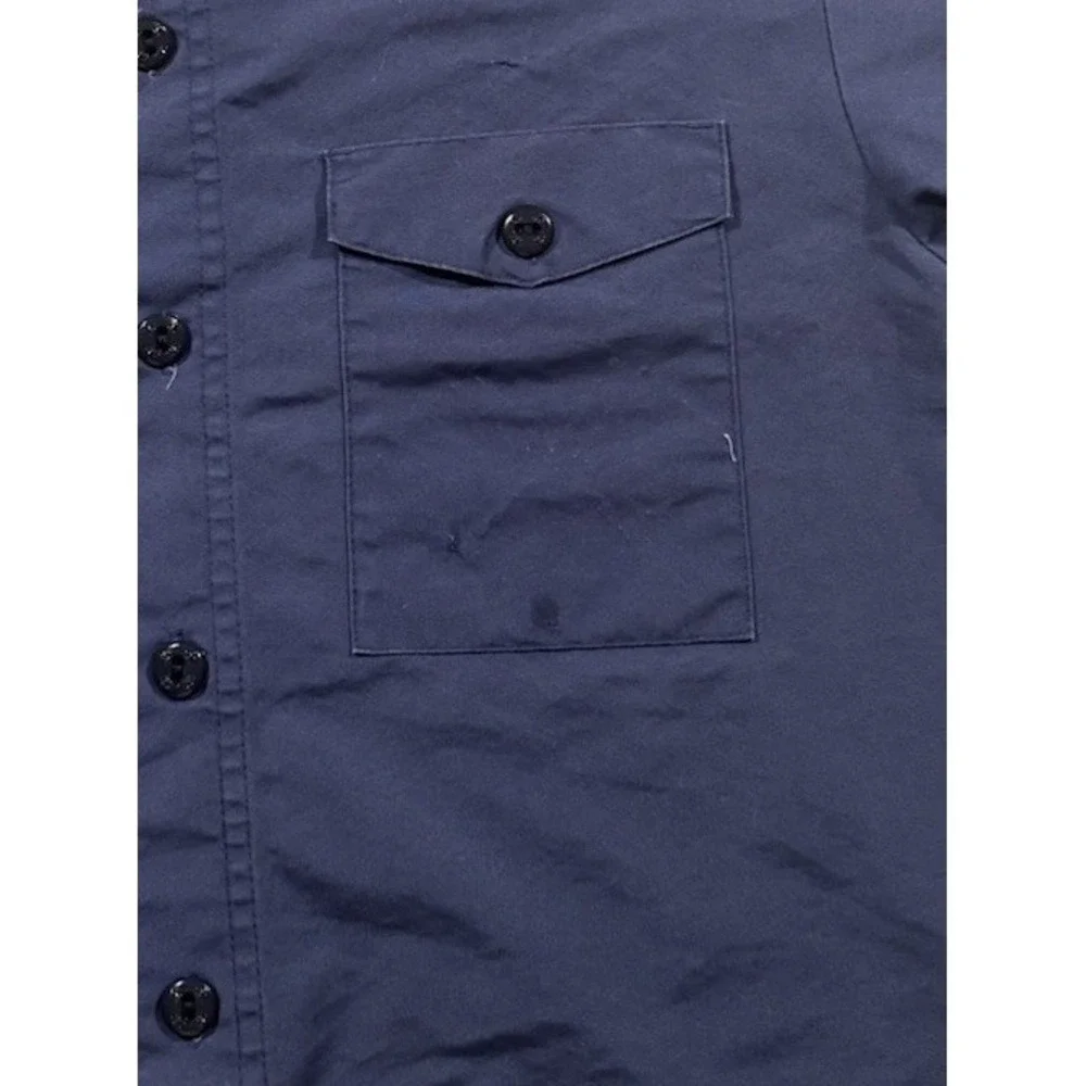 Boy Scouts of America Shirt Youth Large Blue Short Sleeve Uniform Button Up Logo
